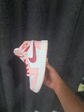 کتونی بسکتبال دخترانه ساق دار نایک ایر جردن ۱ صورتی قرمز Nike Air Jordan 1