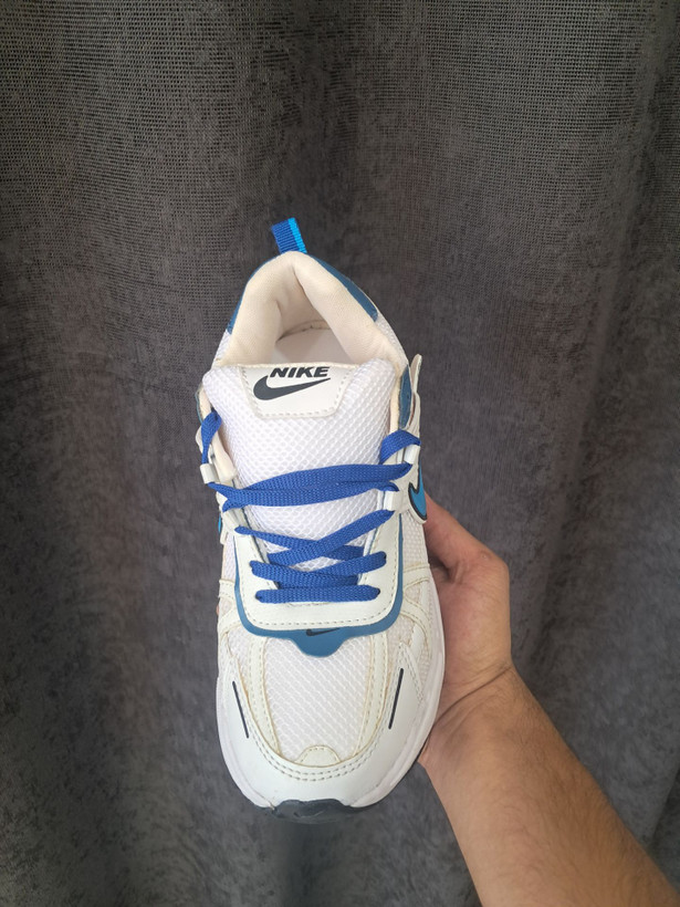 کفش کتانی دخترانه نایک وی تو کی NIKE V2K سفید آبی