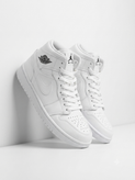 کفش بسکتبال نایکی دخترانه ایر جردن ۱ ساقدار مید تمام سفید - Nike Air Jordan 1 Mid Triple White