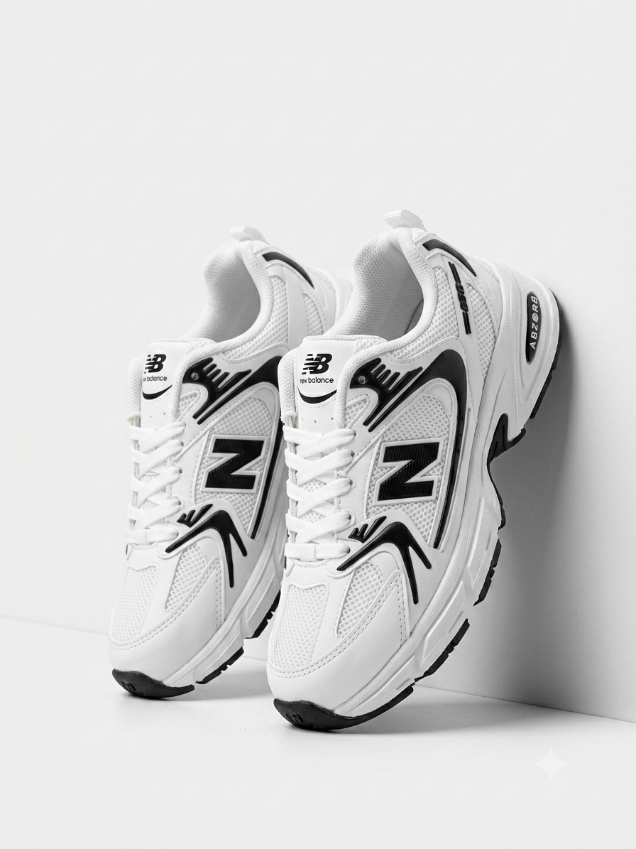کفش نیوبالانس ۵۳۰ زنانه سفید مشکی (New Balance 530)