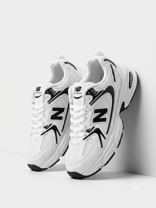 کفش نیوبالانس ۵۳۰ زنانه سفید مشکی (New Balance 530)