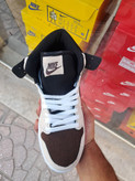 کفش بسکتبال نایکی دخترانه ایر جردن ۱ ساقدار کرم قهوه ای Nike Air Jordan