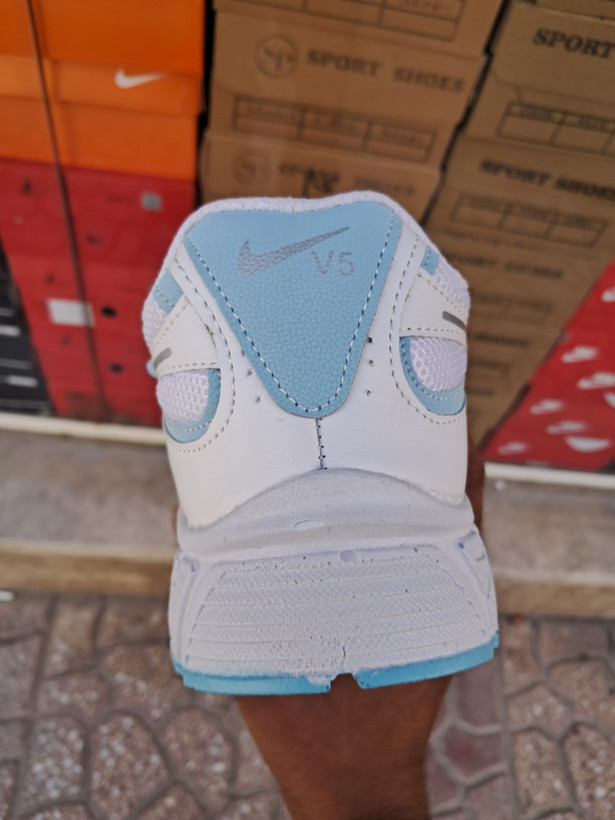 کتانی نایکی دخترانه مدل V5k سفید آبی سایز 37 تا 40