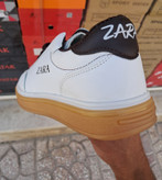 کفش ونس زنانه سفید قهوه ای Zara سایز 37 تا 40