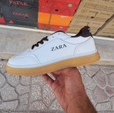 کفش ونس زنانه سفید قهوه ای Zara سایز 37 تا 40