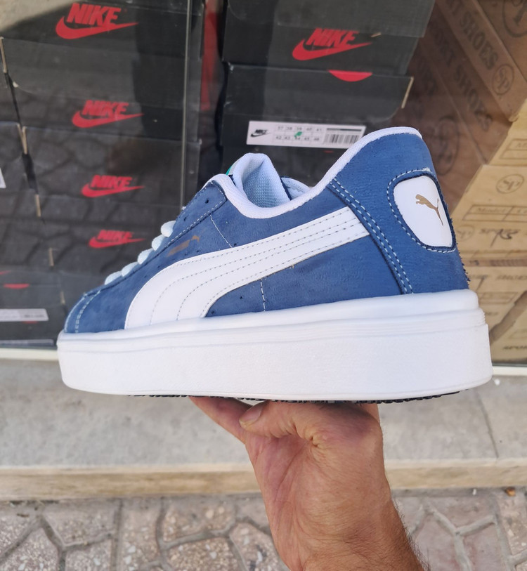کفش ونس مردانه پوما (PUMA) سفید آبی سایز 41 تا 44