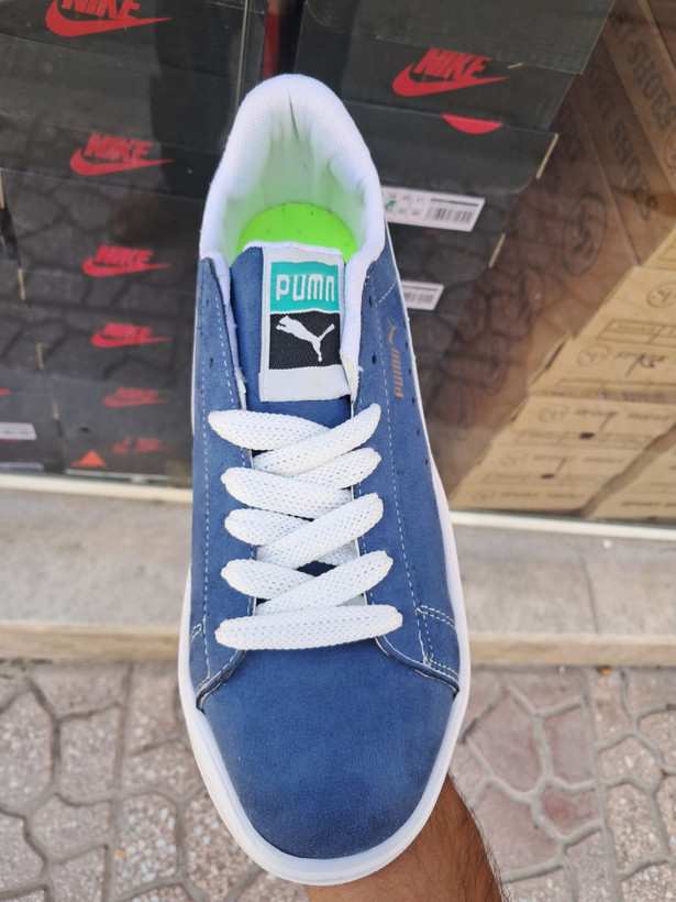 کفش ونس مردانه پوما (PUMA) سفید آبی سایز 41 تا 44