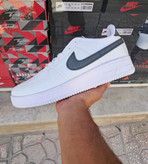 کتونی نایک ایرفورس ۱مردانه (Nike Air Force 1) بزرگ پا سفید لوگو مشکی 44 تا 47