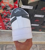 کتونی نایک ایرفورس ۱مردانه (Nike Air Force 1) بزرگ پا سفید لوگو مشکی 44 تا 47