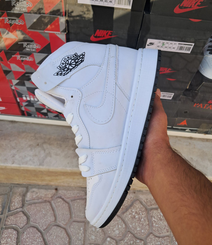 کفش کتانی نایکی Nike جردن ساقدار اسپرت مردانه سفید