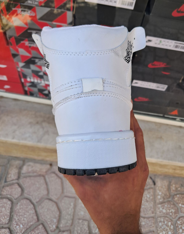 کفش کتانی نایکی Nike جردن ساقدار اسپرت مردانه سفید
