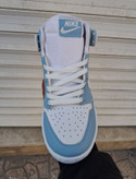 کتونی بسکتبال دخترانه ساق دار نایک ایر جردن ۱ آبی آسمانی (Nike Air Jordan 1 University Blue)